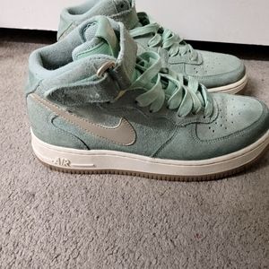 Green Nike Air Max Sneakers